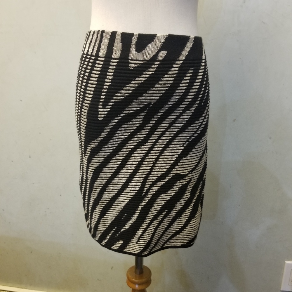 Anthropology Silence + Noise  sweatered min striped skirt women size Small (O7)
